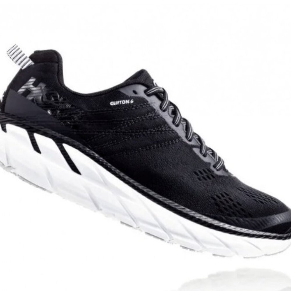 Hoka Clifton 6 Women's Black and White